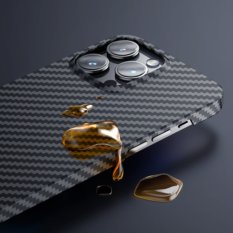 Benks Essential Kevlar iPhone 14 Pro Kılıf M-safe Özellikli Karbon Fiber Telefon Kılıfı - 6
