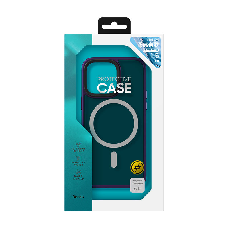 Benks Mist Hybrid iPhone 14 Pro Kılıf M-safe Şarj Özellikli Telefon Kılıfı - 7