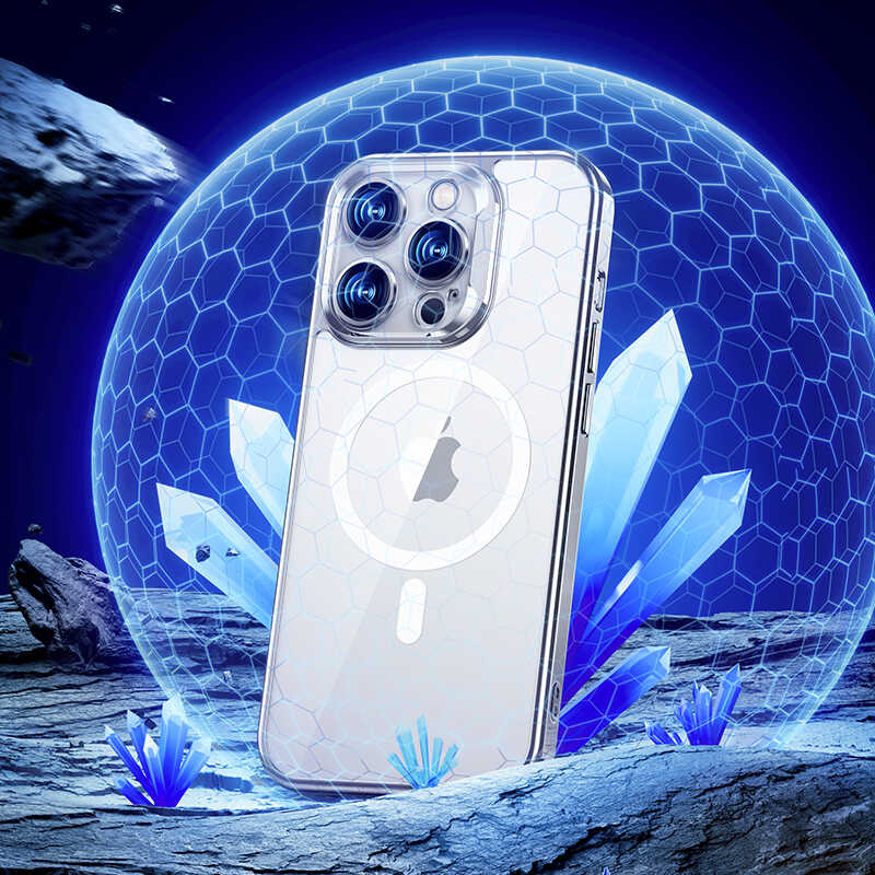 iPhone 14 Pro Kılıf M-safe Şarj Özellikli Cam Yüzey Ekran Koruyuculu Benks Electroplated Kılıf - 5