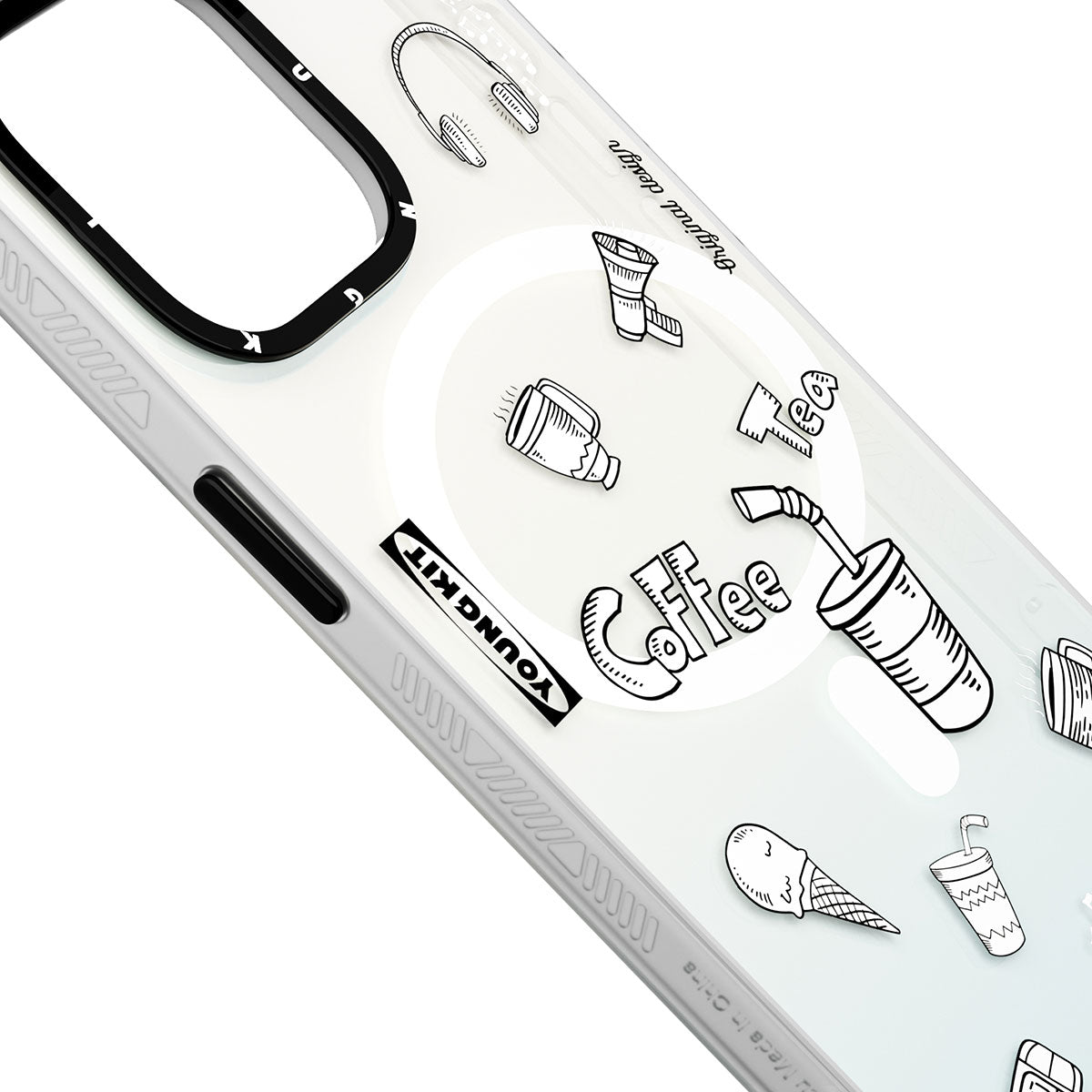 Youngkit Plaything Serisi iPhone 14 Pro Magsafe Şarj Özellikli Desenli Telefon Kılıfı - 9