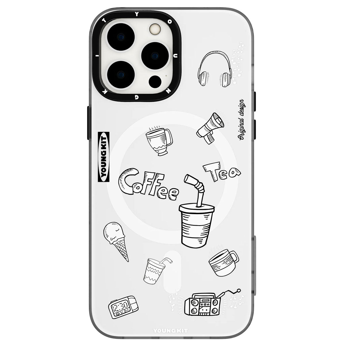 Youngkit Plaything Serisi iPhone 14 Pro Magsafe Şarj Özellikli Desenli Telefon Kılıfı - 8