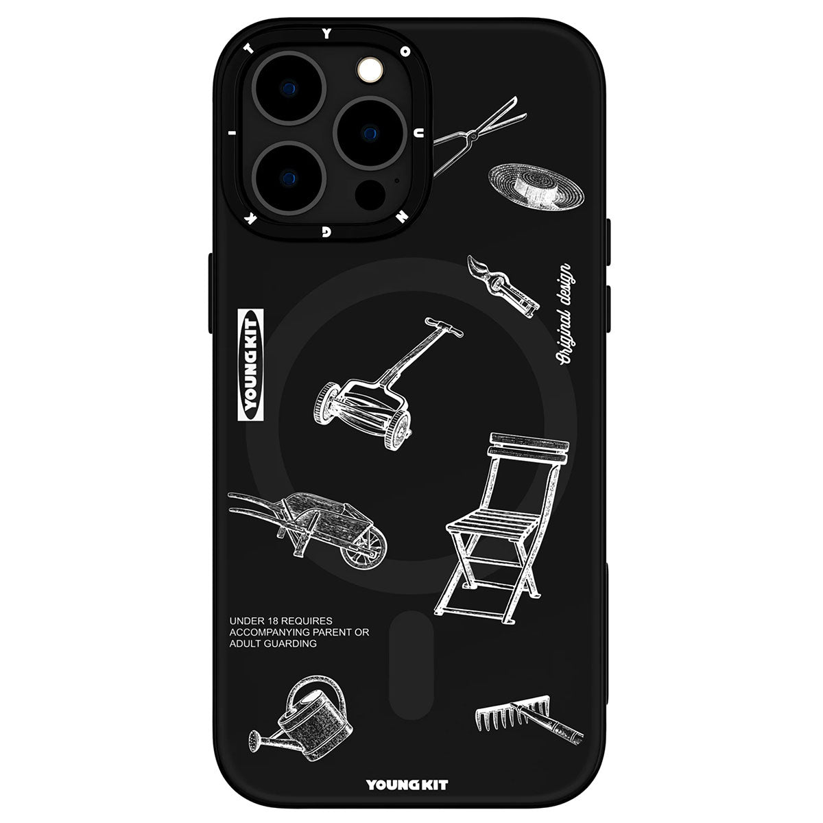 Youngkit Plaything Serisi iPhone 14 Pro Magsafe Şarj Özellikli Desenli Telefon Kılıfı - 2