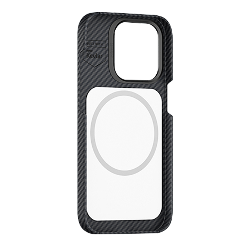 Benks MFM iPhone 14 Pro M-safe Şarj Özellikli Karbon Fiber Lisanslı 600D Essential Kevlar Kılıf