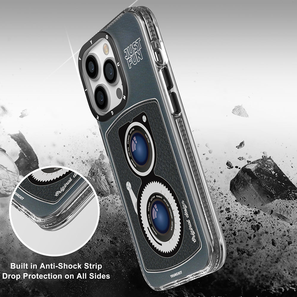 iPhone 14 Pro Kılıf M-safe Şarj Özellikli Lens Figürlü YoungKit Art Film Serisi Kılıf - 6
