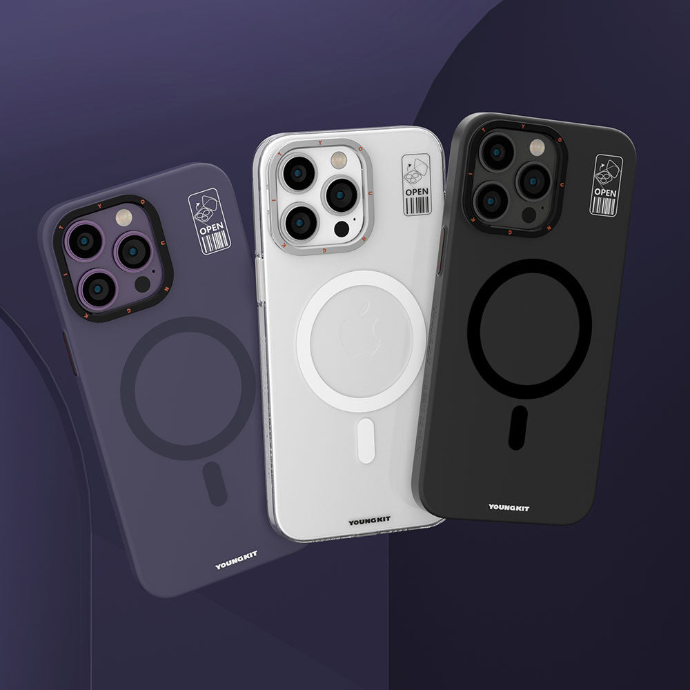 YoungKit Hermit Bracket Serisi iPhone 14 Pro Magsafe Şarj Özellikli Standlı Telefon Kılıfı - 13