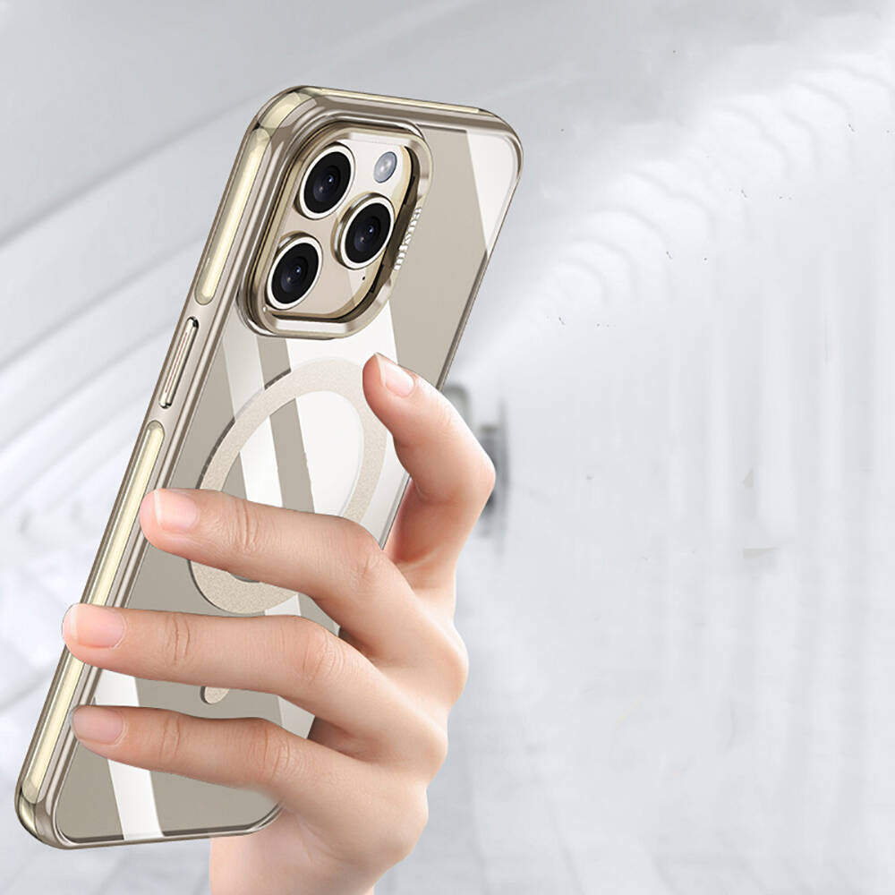 Wlons iPhone 14 Pro M-safe Şarj Özellikli Standlı Efsane Kılıf