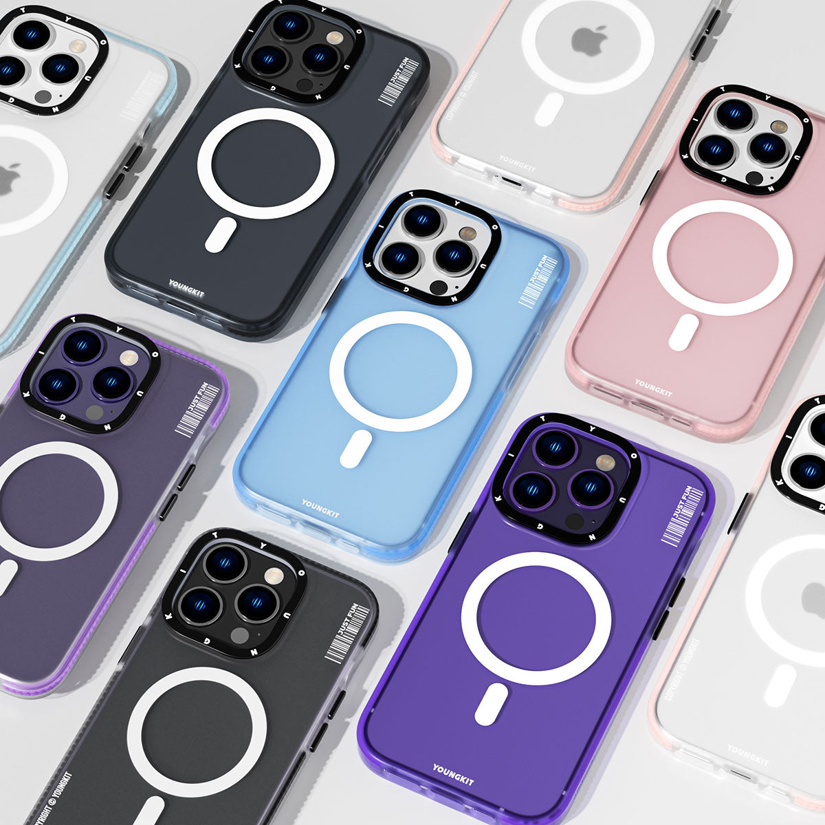 Youngkit Colored Sand Serisi iPhone 14 Pro Magsafe Şarj Özellikli Telefon Kılıfı - 15