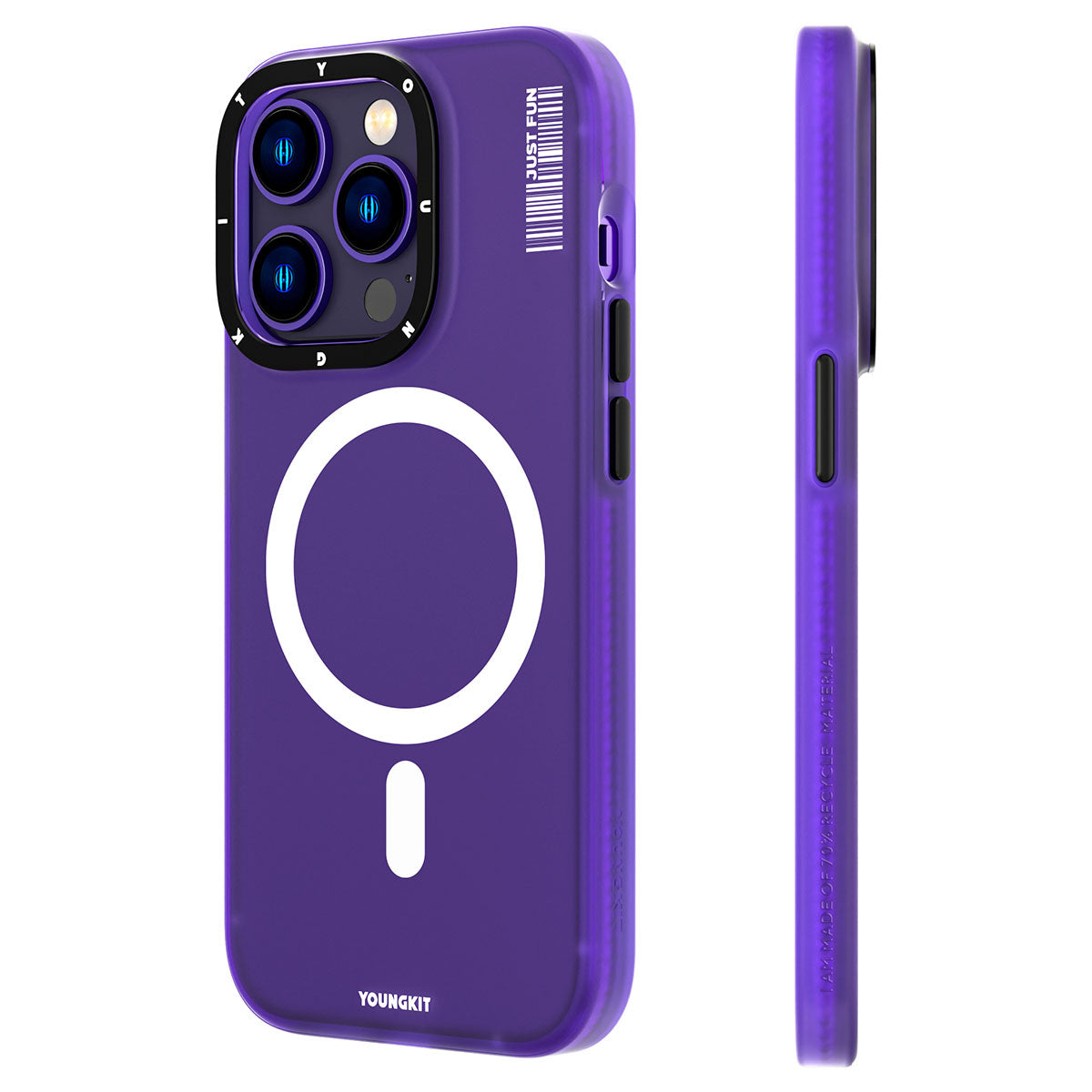 Youngkit Colored Sand Serisi iPhone 14 Pro Magsafe Şarj Özellikli Telefon Kılıfı - 5