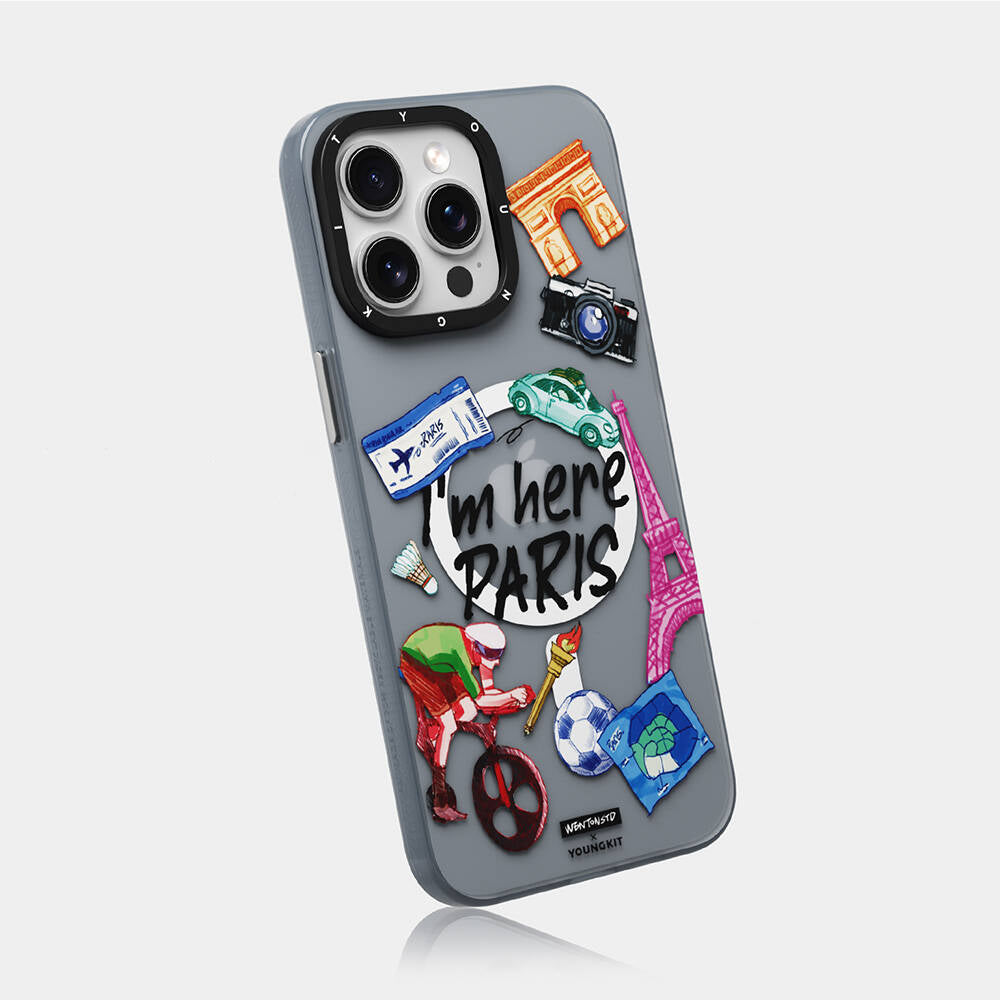 Youngkit in Paris Serisi iPhone 14 Pro M-safe Şarj Özellikli Kılıf