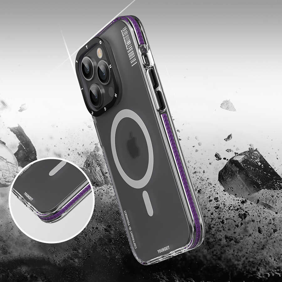 Youngkit Jane Sand Serisi iPhone 14 Pro Magsafe Şarj Özellikli Telefon Kılıfı - 6