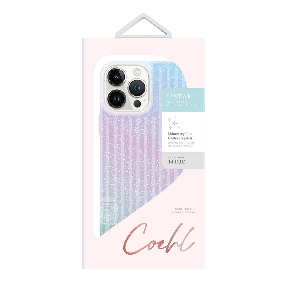 Coehl Linear iPhone 14 Pro Parlayan Arka Yüzey Telefon Kılıfı