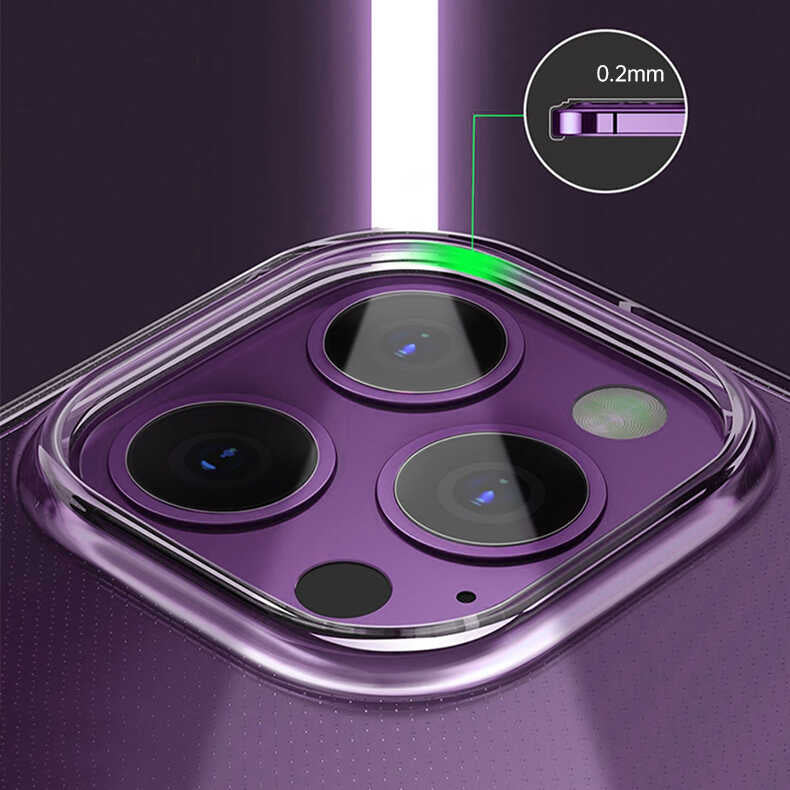 iPhone 14 Pro Kılıf Şeffaf Airbag Tasarımlı Wiwu ZCC-108 Concise Serisi Kılıf - 6