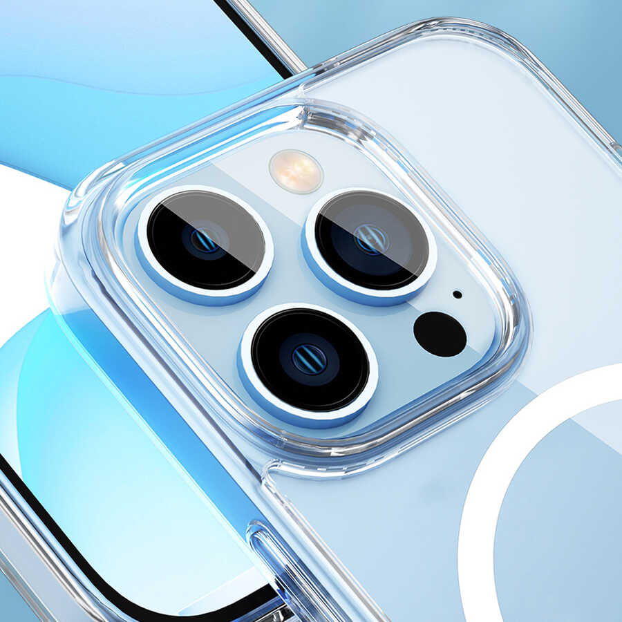 iPhone 14 Pro Kılıf Standlı M-safe Wireless Şarj Özellikli Wiwu Aurora Serisi Kılıf - 9