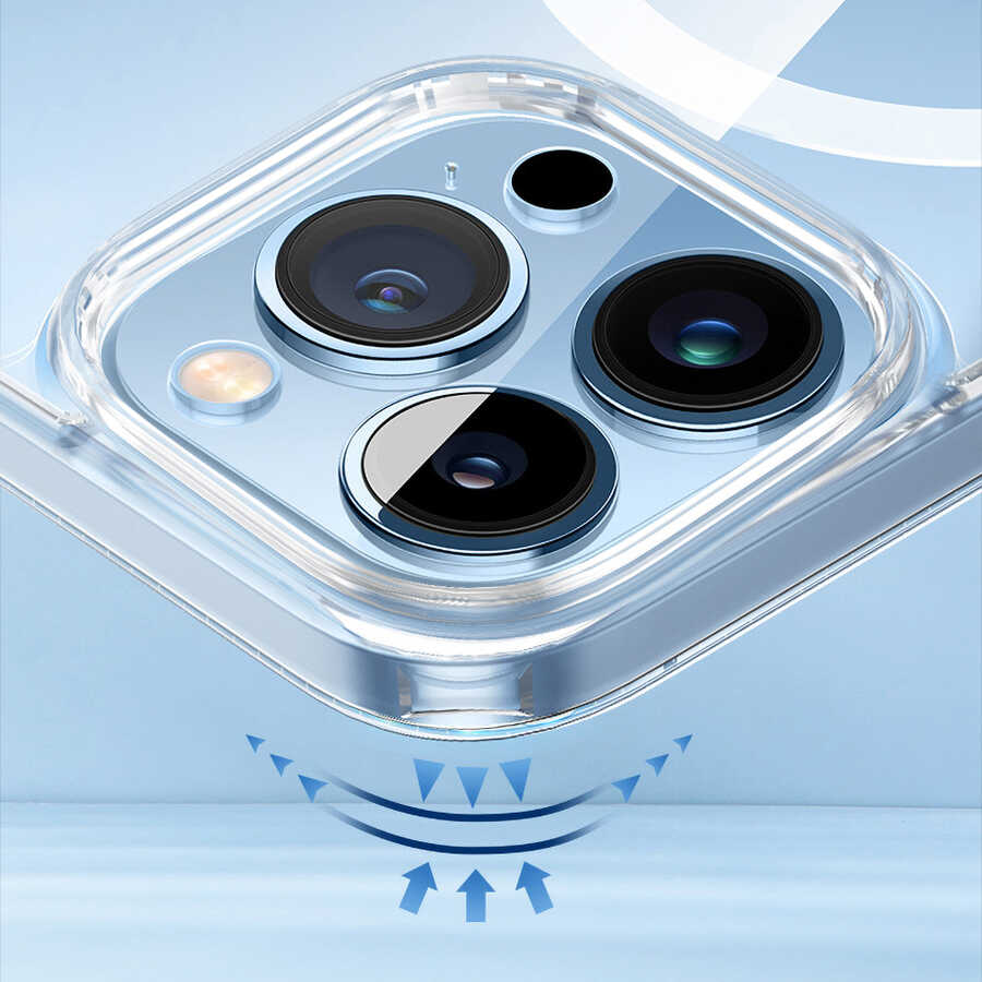 iPhone 14 Pro Kılıf Standlı M-safe Wireless Şarj Özellikli Wiwu Aurora Serisi Kılıf - 7