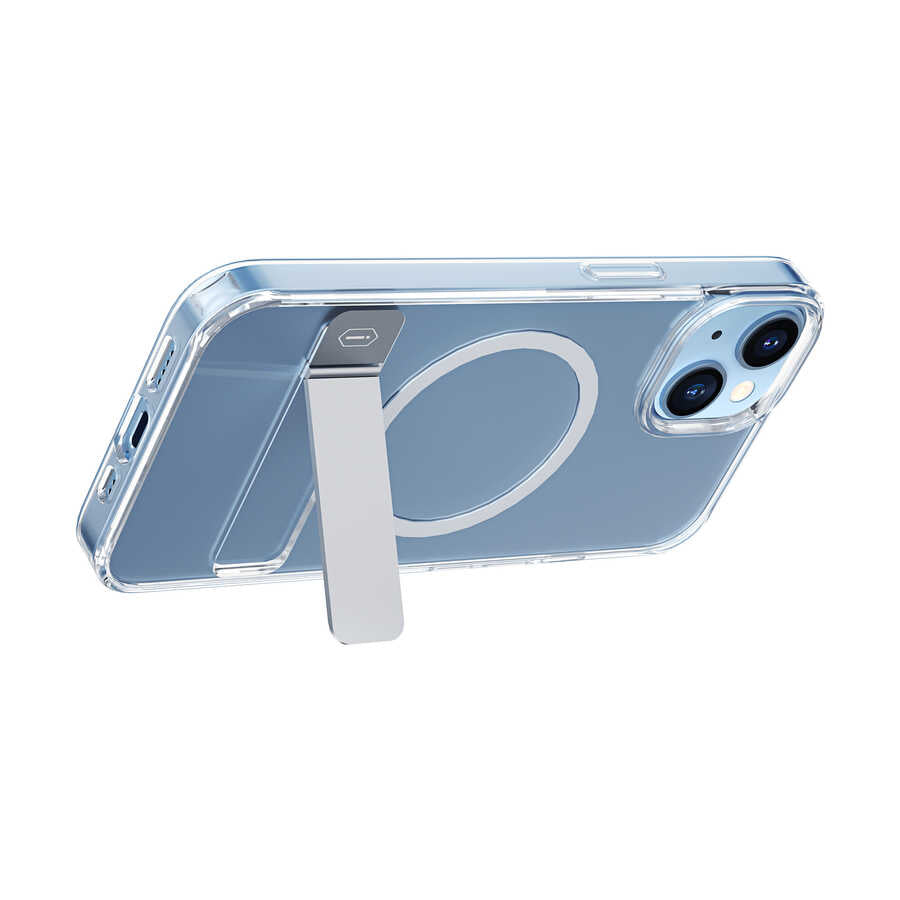 iPhone 14 Pro Kılıf Standlı M-safe Wireless Şarj Özellikli Wiwu Aurora Serisi Kılıf - 12