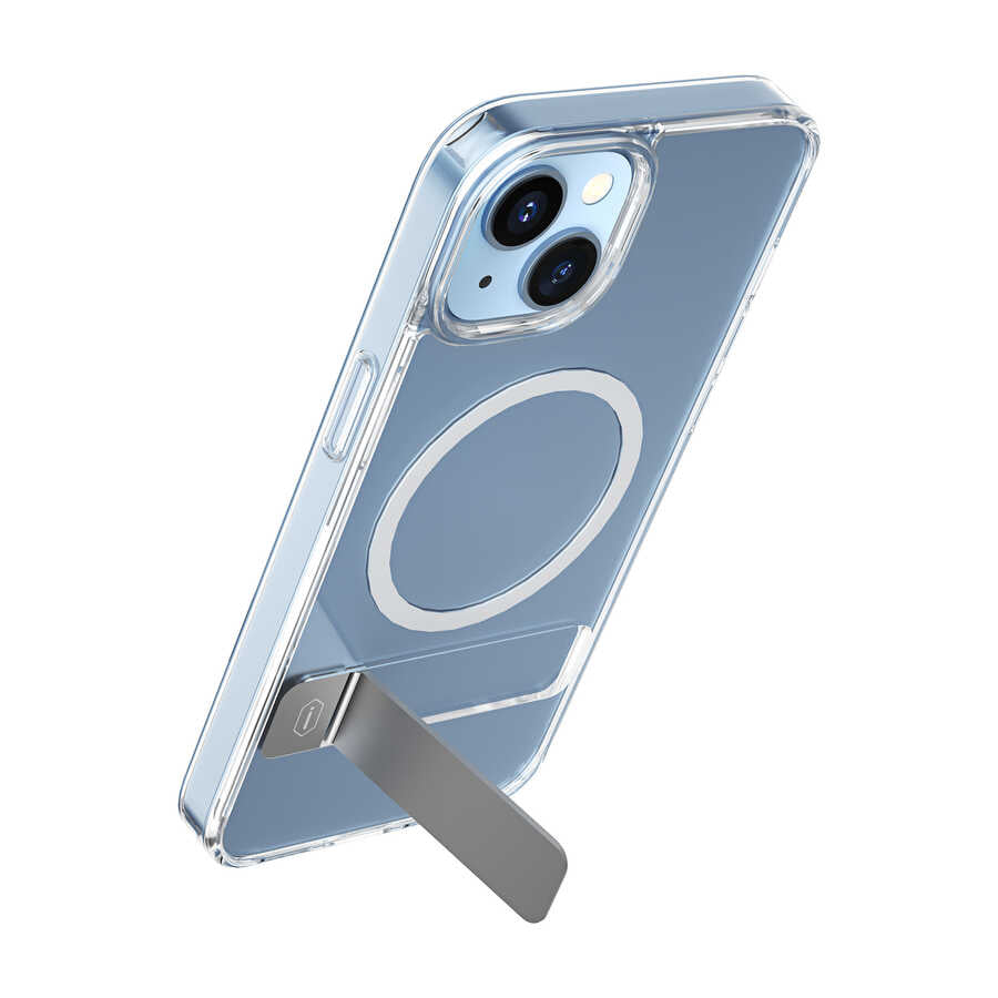 iPhone 14 Pro Kılıf Standlı M-safe Wireless Şarj Özellikli Wiwu Aurora Serisi Kılıf - 13