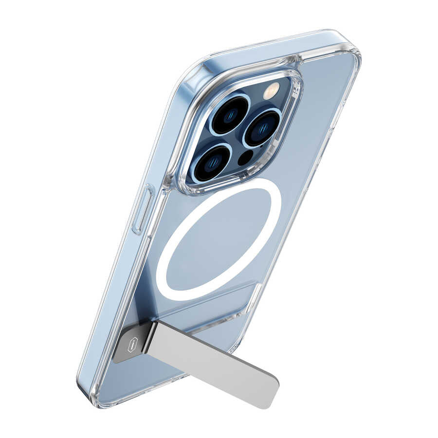 iPhone 14 Pro Kılıf Standlı M-safe Wireless Şarj Özellikli Wiwu Aurora Serisi Kılıf - 15