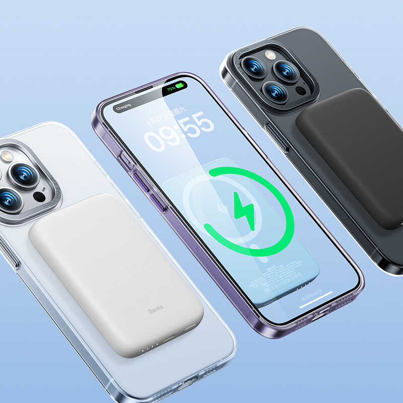 Benks Magnetik Haze iPhone 14 Pro Kablosuz Şarj Destekli Telefon Kılıfı - 6