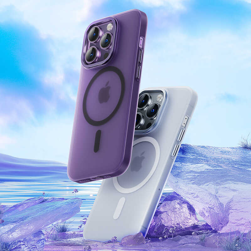 Benks Yeni Seri Magnetik Haze iPhone 14 Pro Kılıf Kablosuz Şarj Destekli Telefon Kılıfı - 3