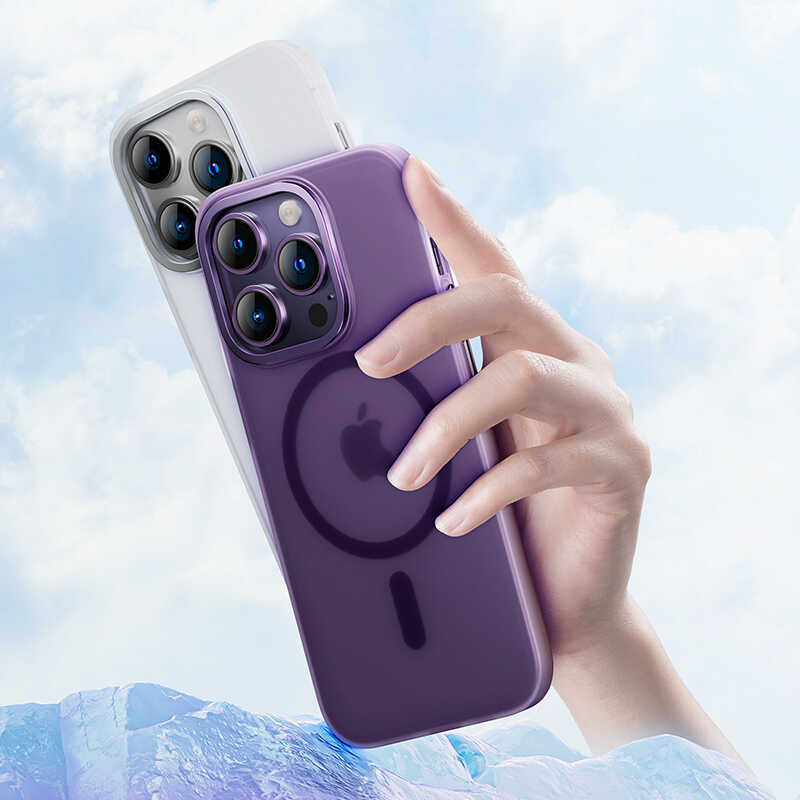 Benks Yeni Seri Magnetik Haze iPhone 14 Pro Kılıf Kablosuz Şarj Destekli Telefon Kılıfı - 5