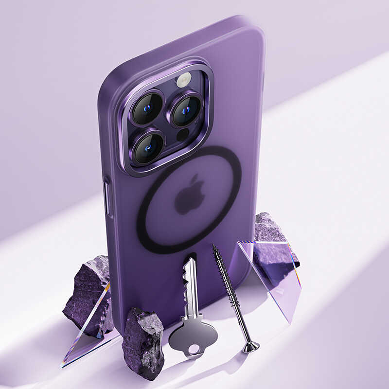 Benks Yeni Seri Magnetik Haze iPhone 14 Pro Kılıf Kablosuz Şarj Destekli Telefon Kılıfı - 7