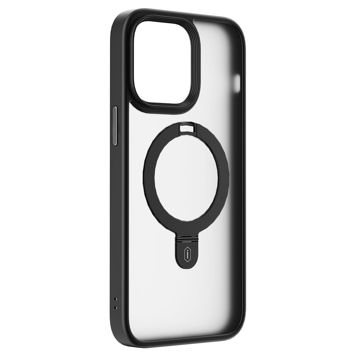 Wiwu ZMM-010 iPhone 14 Pro Kılıf M-safe Şarj Özellikli Parmak İzi Bırakmayan Mat Transparan Standlı Kılıf - 9