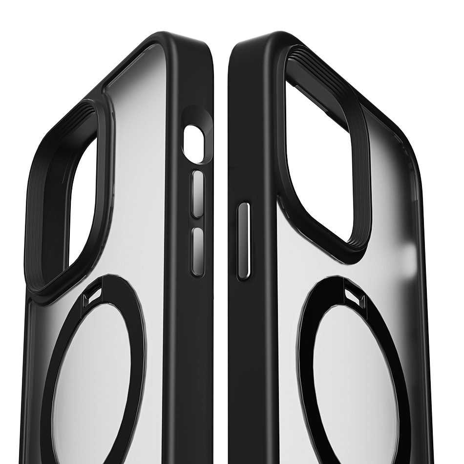 Wiwu ZMM-010 iPhone 14 Pro Kılıf M-safe Şarj Özellikli Parmak İzi Bırakmayan Mat Transparan Standlı Kılıf - 13