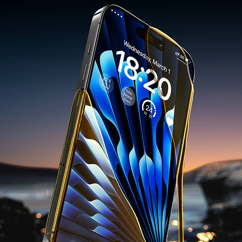 Benks Glass Warrior iPhone 14 Pro Max HD Cam Ekran Koruyucu + Kolay Uygulama Aparatlı
