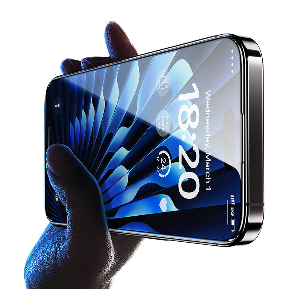 Benks Glass Warrior iPhone 14 Pro Max HD Cam Ekran Koruyucu + Kolay Uygulama Aparatlı
