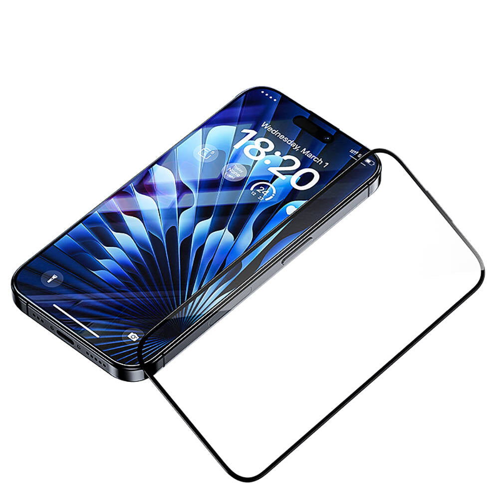 Benks Glass Warrior iPhone 14 Pro Max HD Cam Ekran Koruyucu + Kolay Uygulama Aparatlı