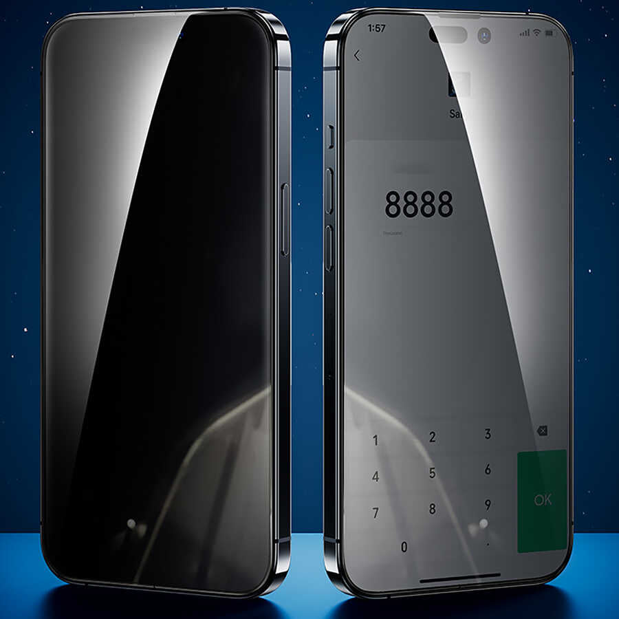 Benks Yeni Seri V Pro Plus iPhone 14 Pro Max Privacy Hayalet Ekran Koruyucu - 3