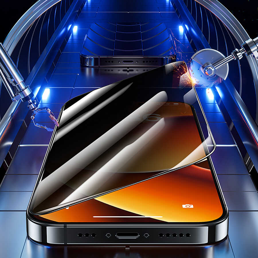 Benks Yeni Seri V Pro Plus iPhone 14 Pro Max Privacy Hayalet Ekran Koruyucu - 8