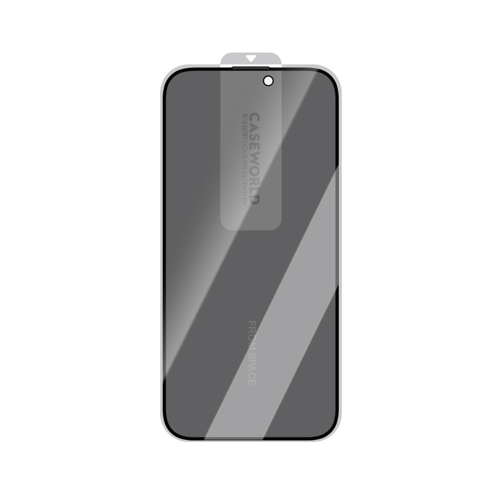 CaseWorld Ultra-Thin Serisi iPhone 14 Pro Max Privacy 0.15mm HA Cam Ekran Koruyucu