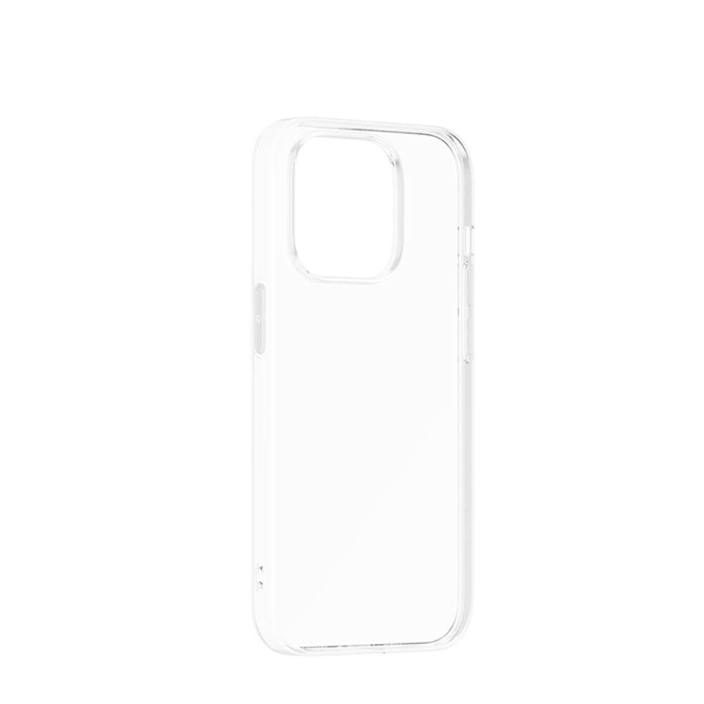 Recci Clarity Serisi iPhone 14 Pro Max Airbagli Şeffaf Darbe Emici Silikon Tasarımlı Kılıf