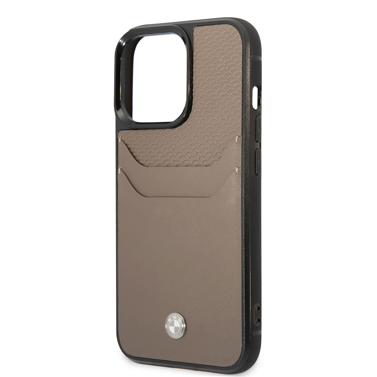 BMW iPhone 14 Pro Max Deri Kartlıklı Dizayn Telefon Kılıfı - 5