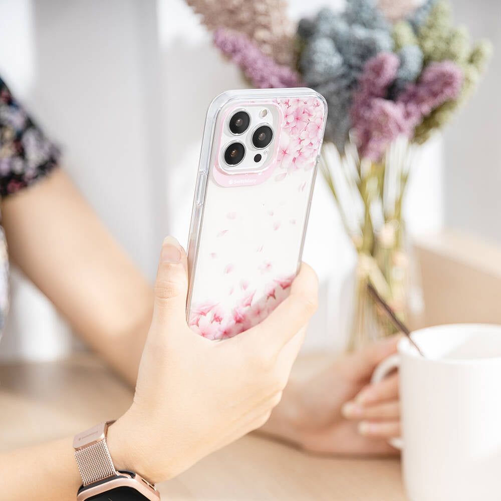 Switcheasy Artist Sakura iPhone 14 Pro Max Kılıf Çift IMD Baskılı Lisanslı Kılıf