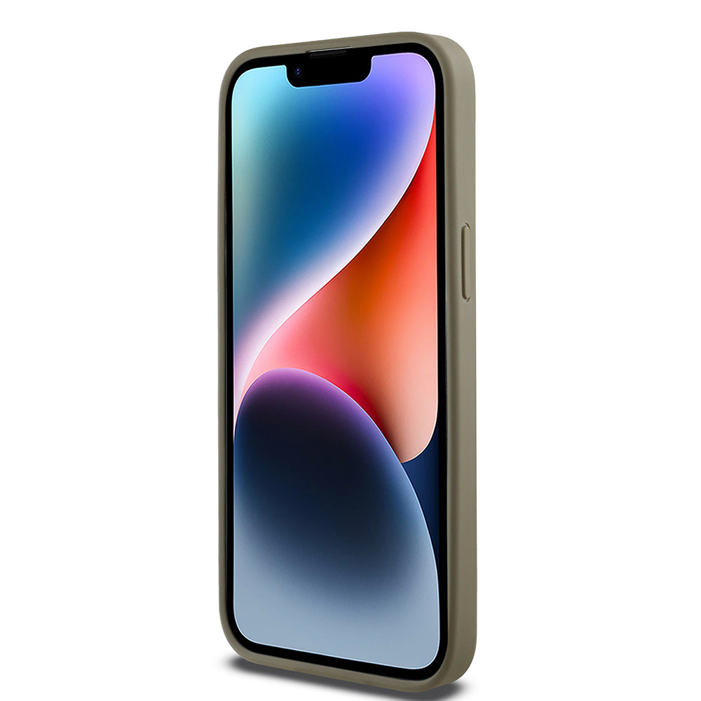 DKNY iPhone 14 Pro Max Orjinal Lisanslı M-safe 3D Yazılı Grid Pattern Kılıf