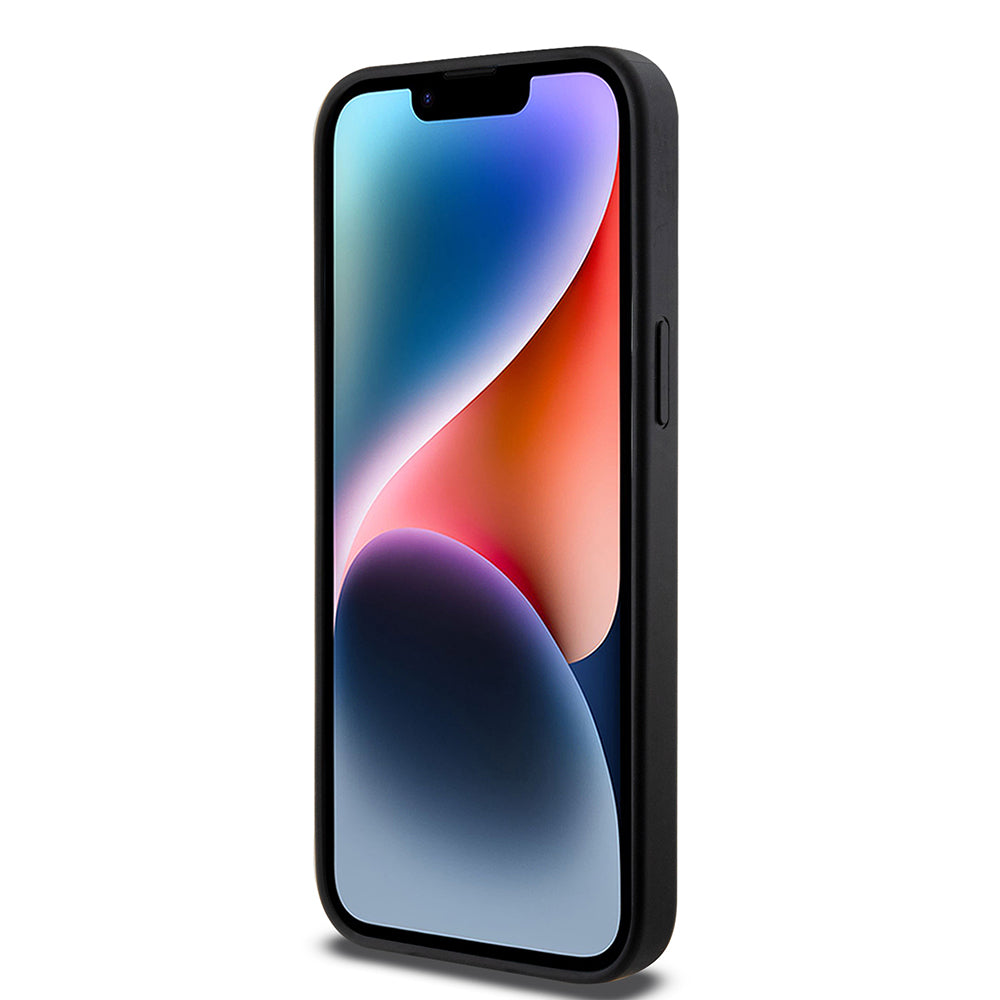 DKNY iPhone 14 Pro Max Orjinal Lisanslı M-safe 3D Yazılı Grid Pattern Kılıf