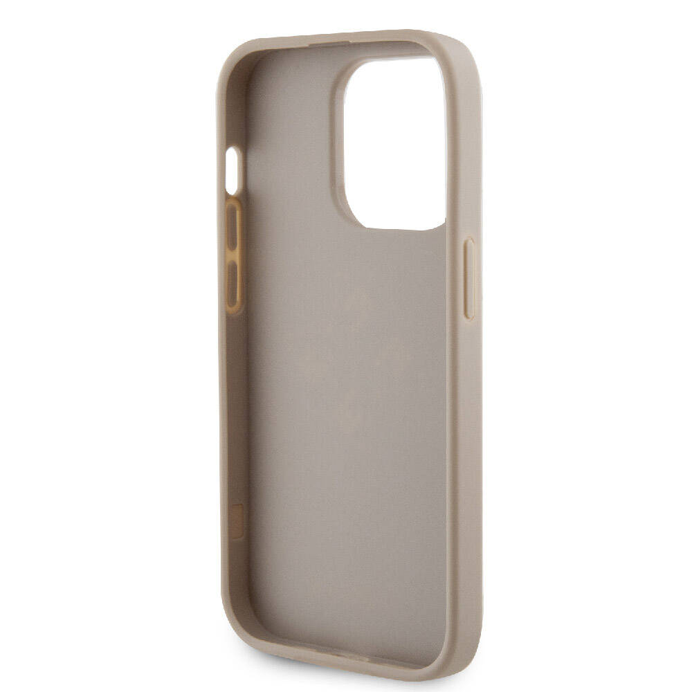Guess iPhone 14 Pro Max Orjinal Lisanslı Delikli Yazı ve 4G Glitter Büyük Metal Logolu Telefon Kılıfı - 14
