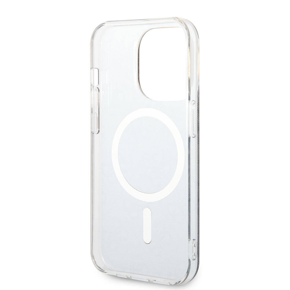 Guess iPhone 14 Pro Max Orjinal Lisanslı Magsafe Şarj Özellikli Yazı Logolu 4G Desenli Telefon Kılıfı - 6