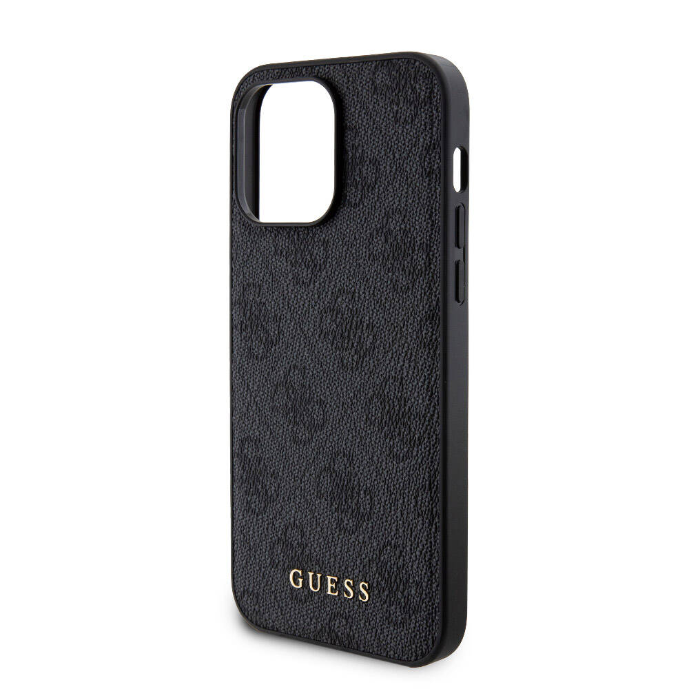 Guess iPhone 14 Pro Max Orjinal Lisanslı Magsafe Şarj Özellikli Yazı Logolu 4G Desenli Telefon Kılıfı + Powerbank 5000mAh 2in1 Set - 6