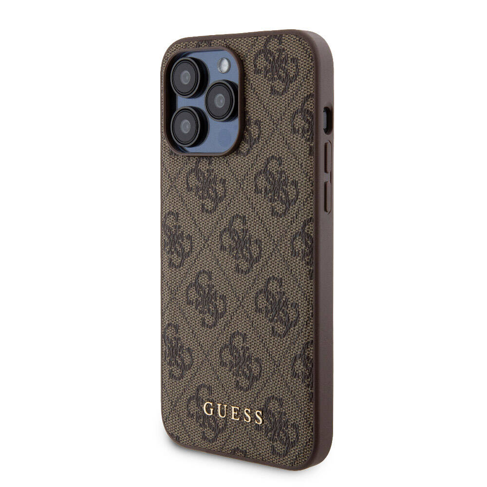 Guess iPhone 14 Pro Max Orjinal Lisanslı Magsafe Şarj Özellikli Yazı Logolu 4G Desenli Telefon Kılıfı + Powerbank 5000mAh 2in1 Set - 14