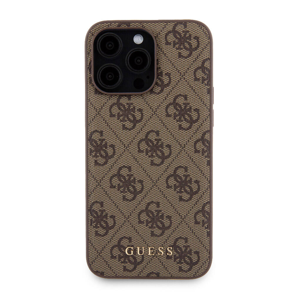 Guess iPhone 14 Pro Max Orjinal Lisanslı Magsafe Şarj Özellikli Yazı Logolu 4G Desenli Telefon Kılıfı + Powerbank 5000mAh 2in1 Set - 15