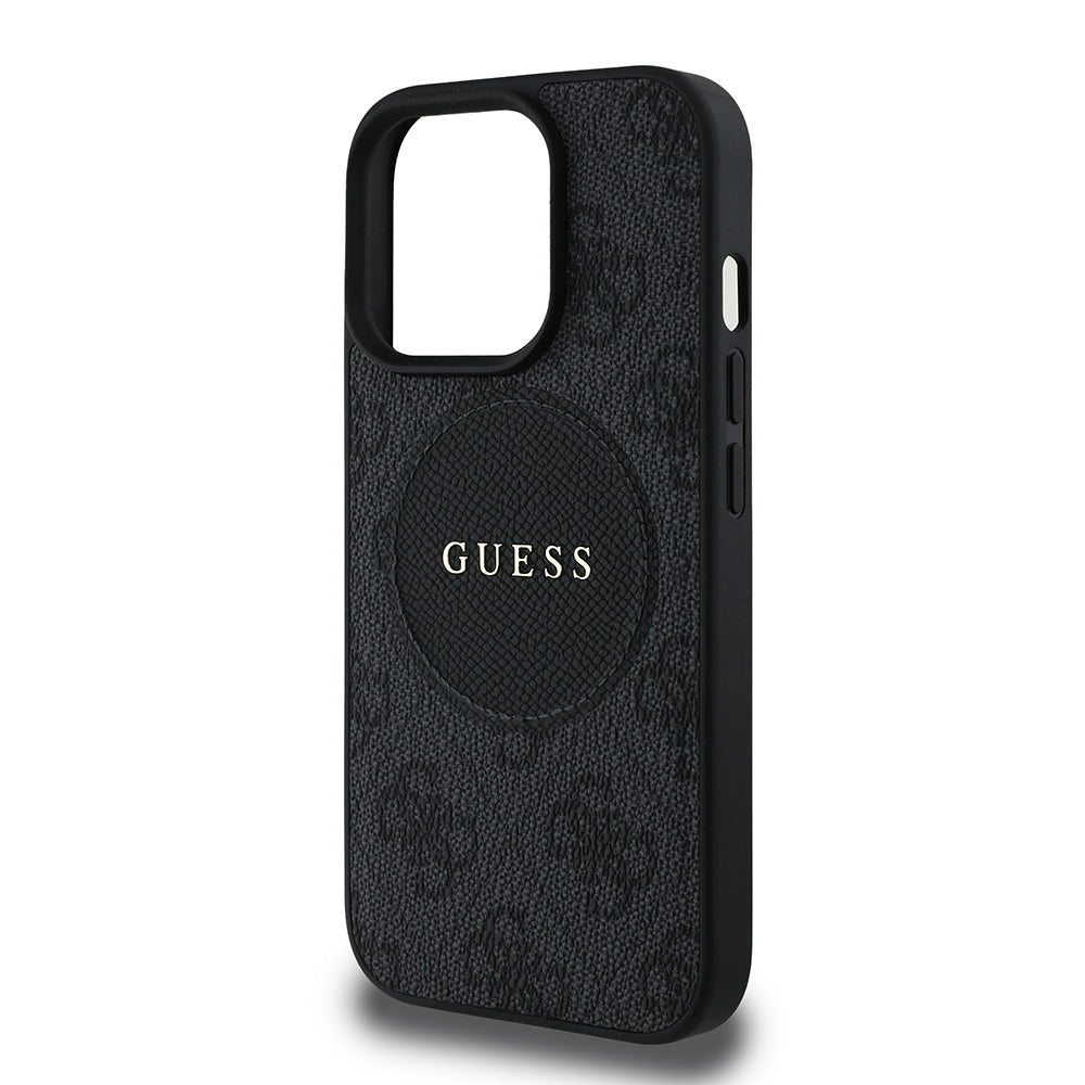 Guess iPhone 14 Pro Max Orjinal Lisanslı M-safe Şarj Özellikli Yazı Logolu Circle Classic Kılıf