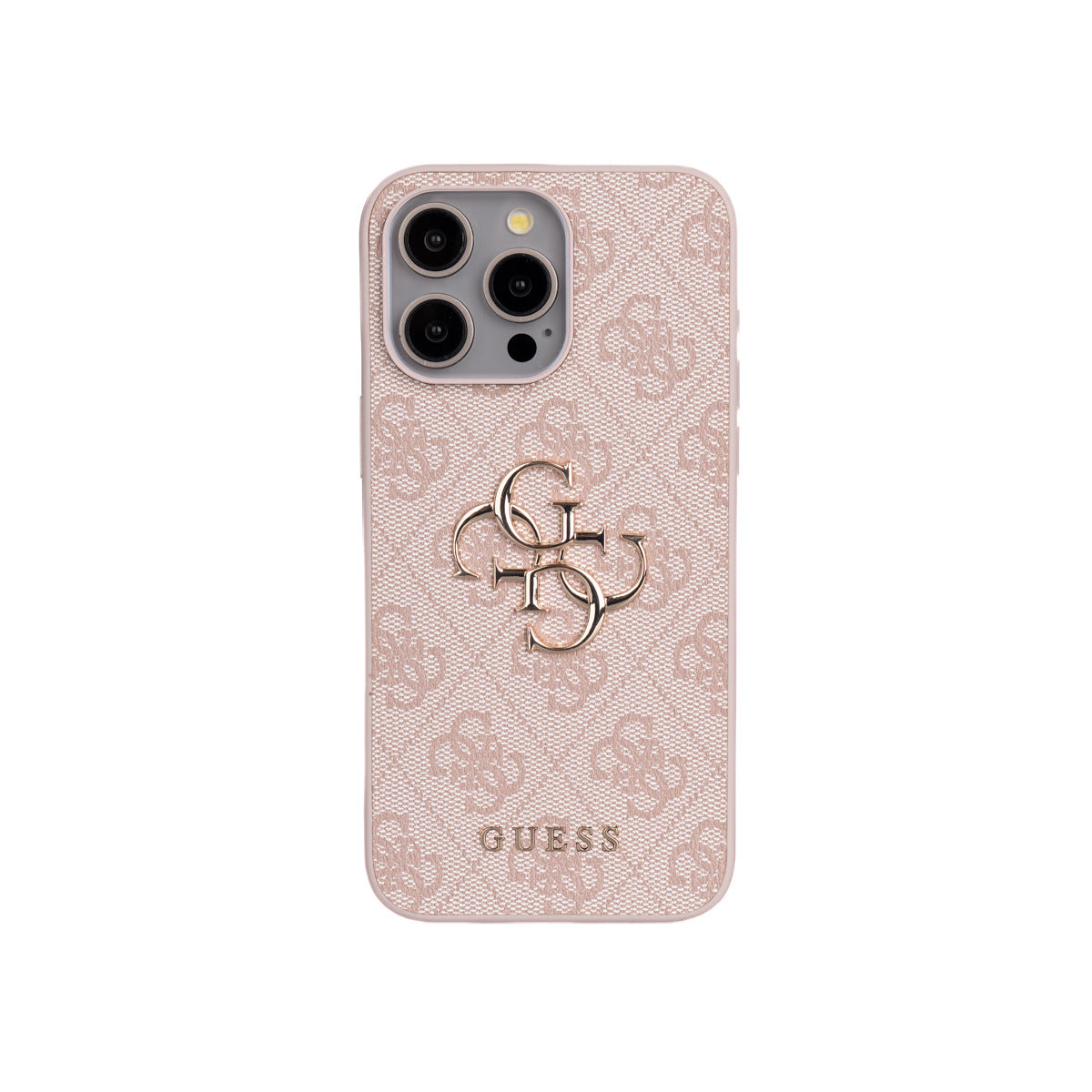 Guess iPhone 14 Pro Max Orjinal Lisanslı PU Deri 4G Büyük Metal Logolu Çapraz Vücut Askılı Telefon Kılıfı