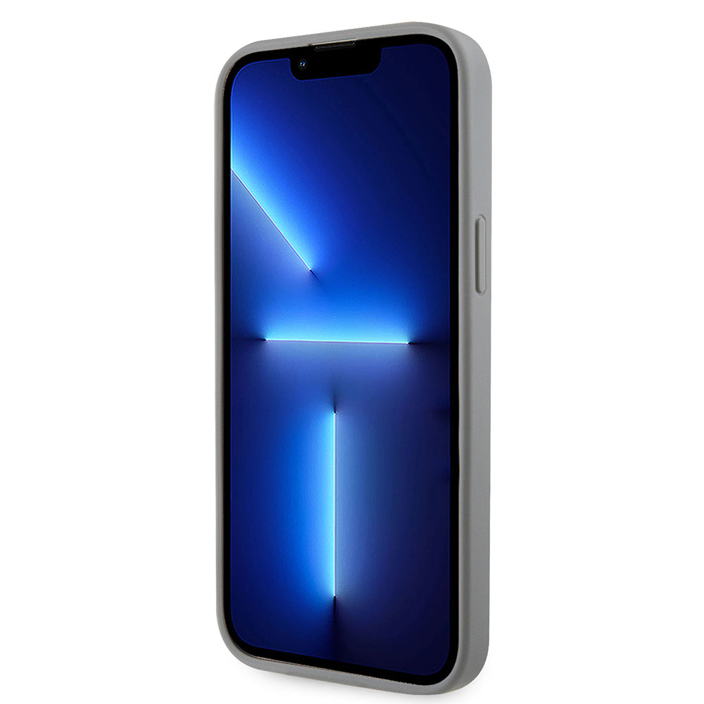 Guess iPhone 14 Pro Max Orjinal Lisanslı Taşlı Arka Yüzey Üçgen Logolu Kılıf