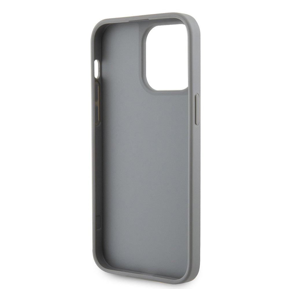 Guess iPhone 14 Pro Max Orjinal Lisanslı Taşlı Arka Yüzey Üçgen Logolu Kılıf
