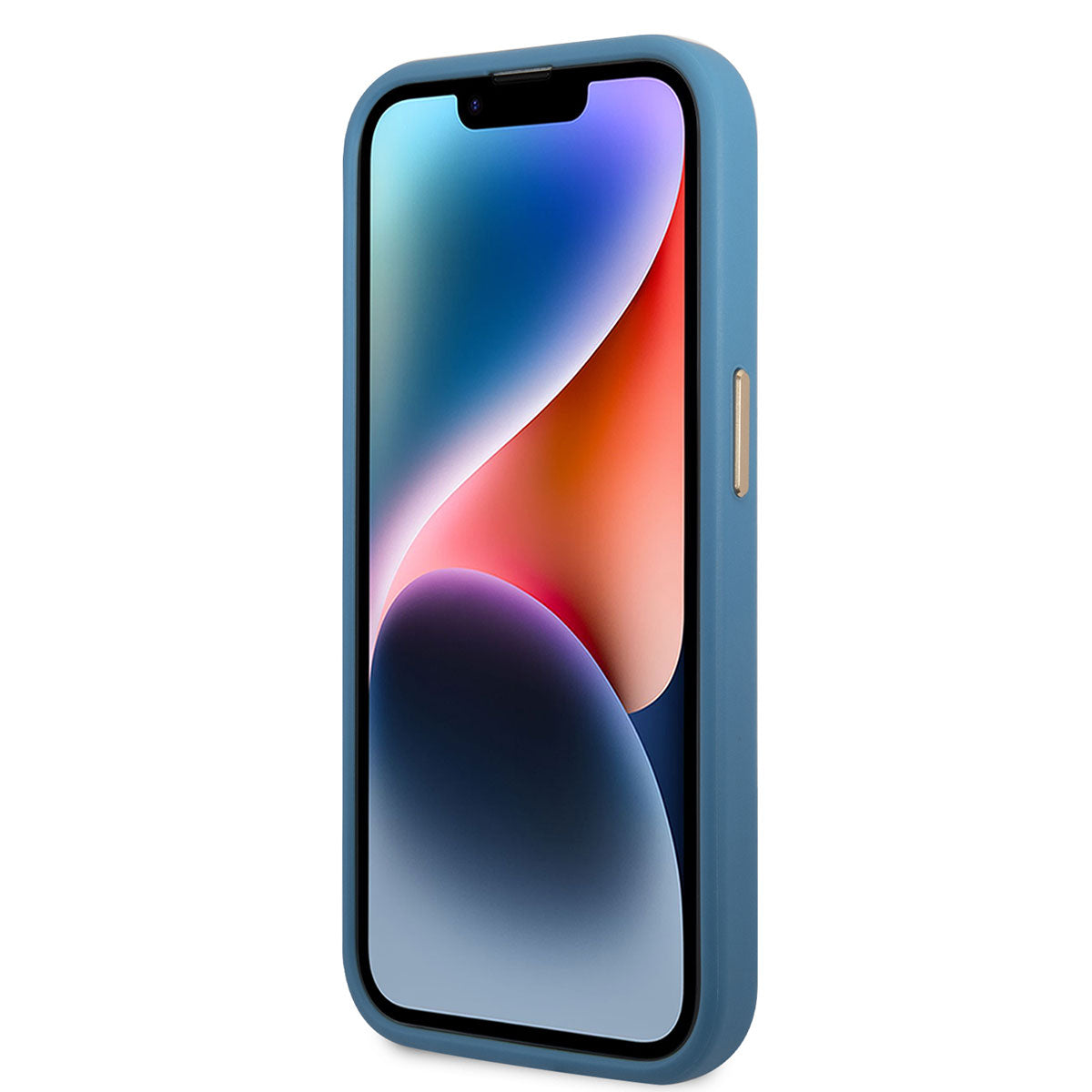 Guess iPhone 14 Pro Max PU Deri Metal Logo Dizaynlı Telefon Kılıfı - 5