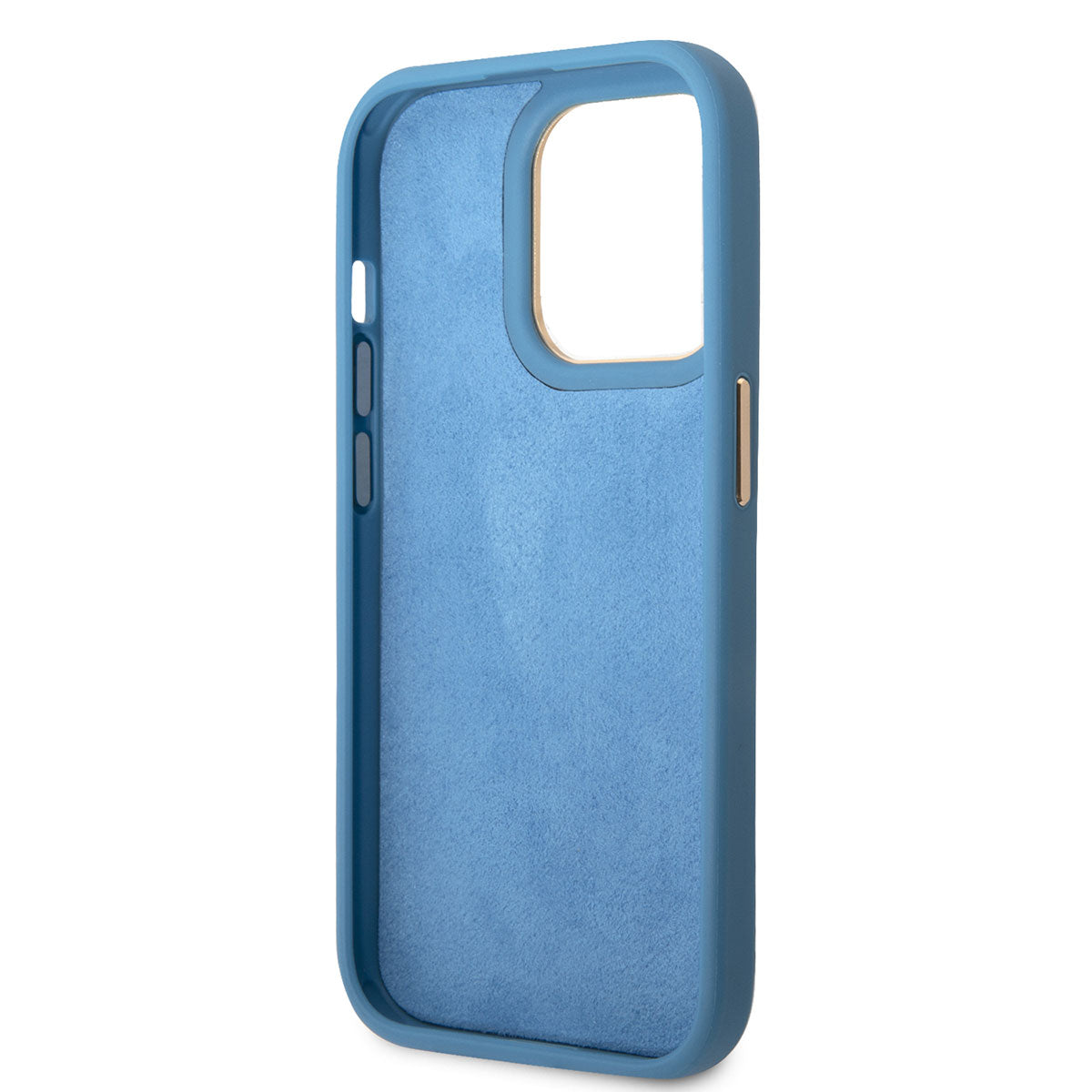 Guess iPhone 14 Pro Max PU Deri Metal Logo Dizaynlı Telefon Kılıfı - 6