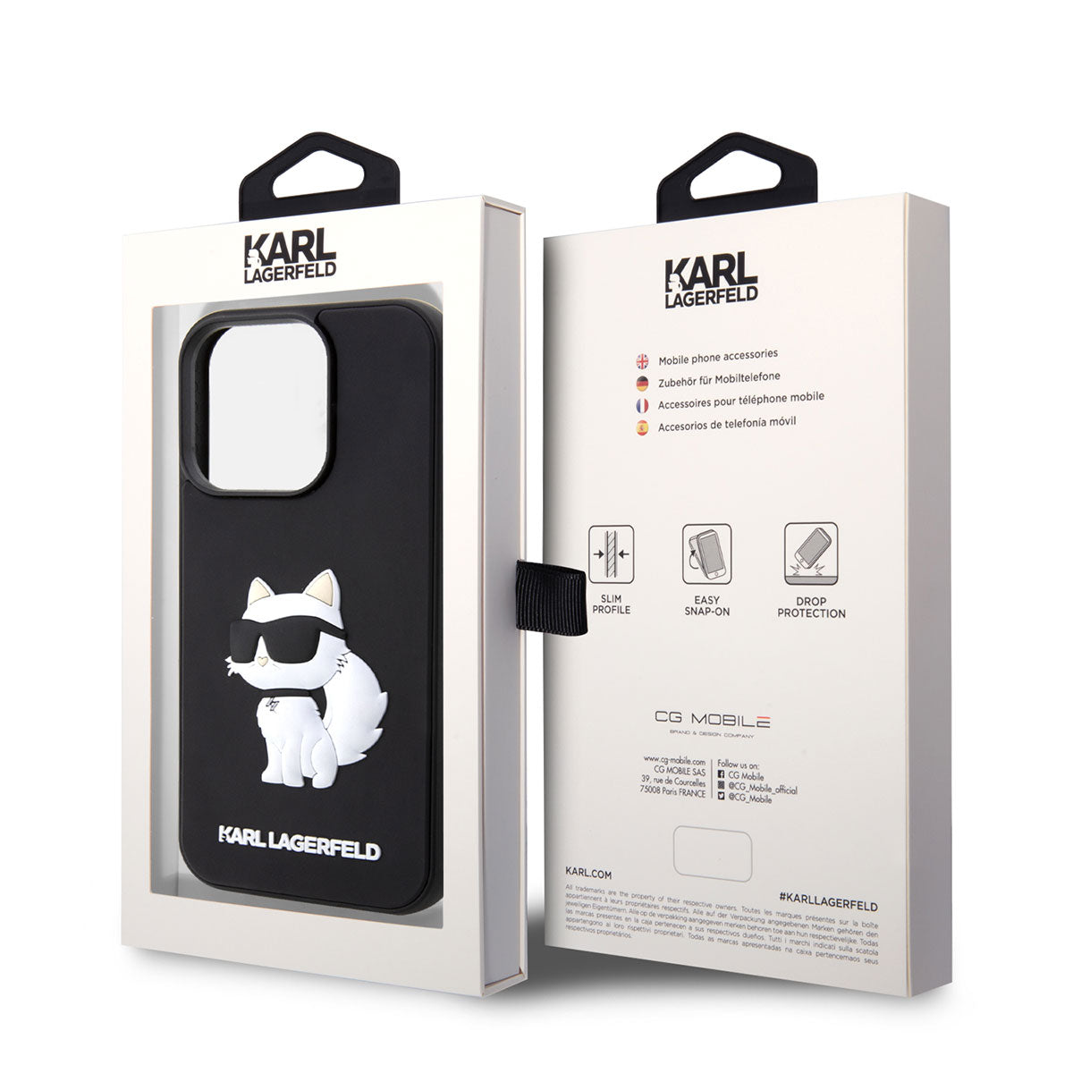 Karl Lagerfeld iPhone 14 Pro Max Kılıf 3D Rubber Choupette Dizayn Telefon Kılıfı - 3